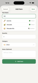 Grocery List - Gather screenshot