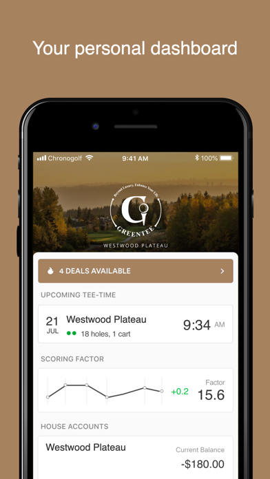 Westwood Plateau Golf Club iPhone screenshot 1 - Sports app