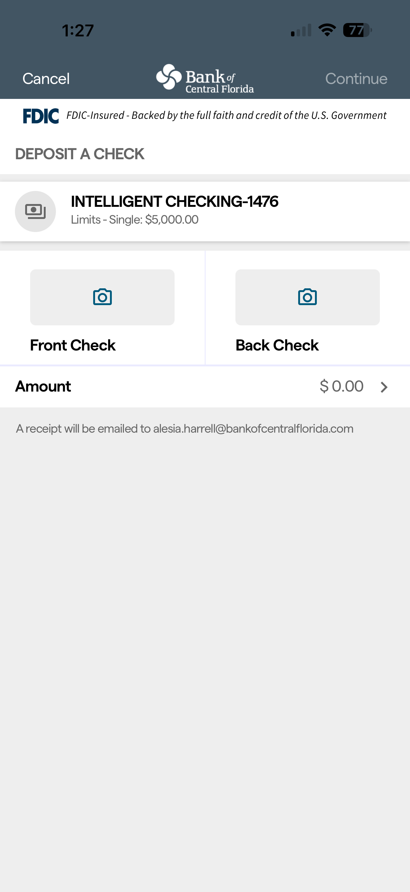 Bank of Central FL Personal