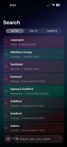 Job Site Log screenshot