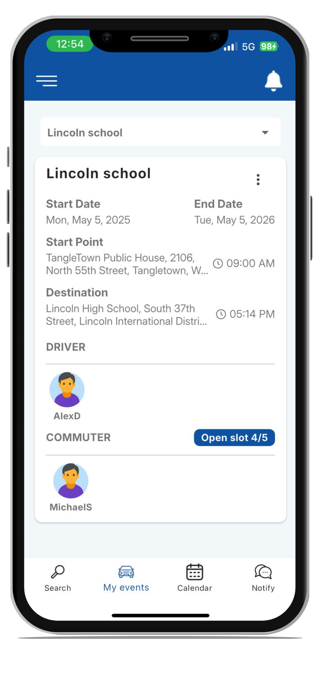 Covo Carpool Screenshot 4 of 6