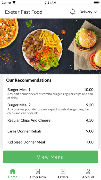 Exeter Fast Food Screenshot