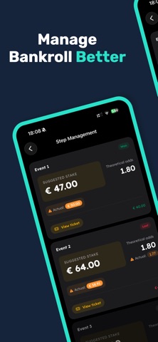 Wallbet – Improve your bets iPhone screenshot