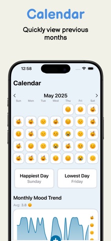 Moodly: Mood Tracker Screenshot 2 of 4