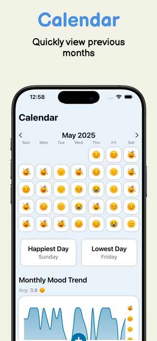 Moodly: Mood Tracker Screenshot 2 of 4