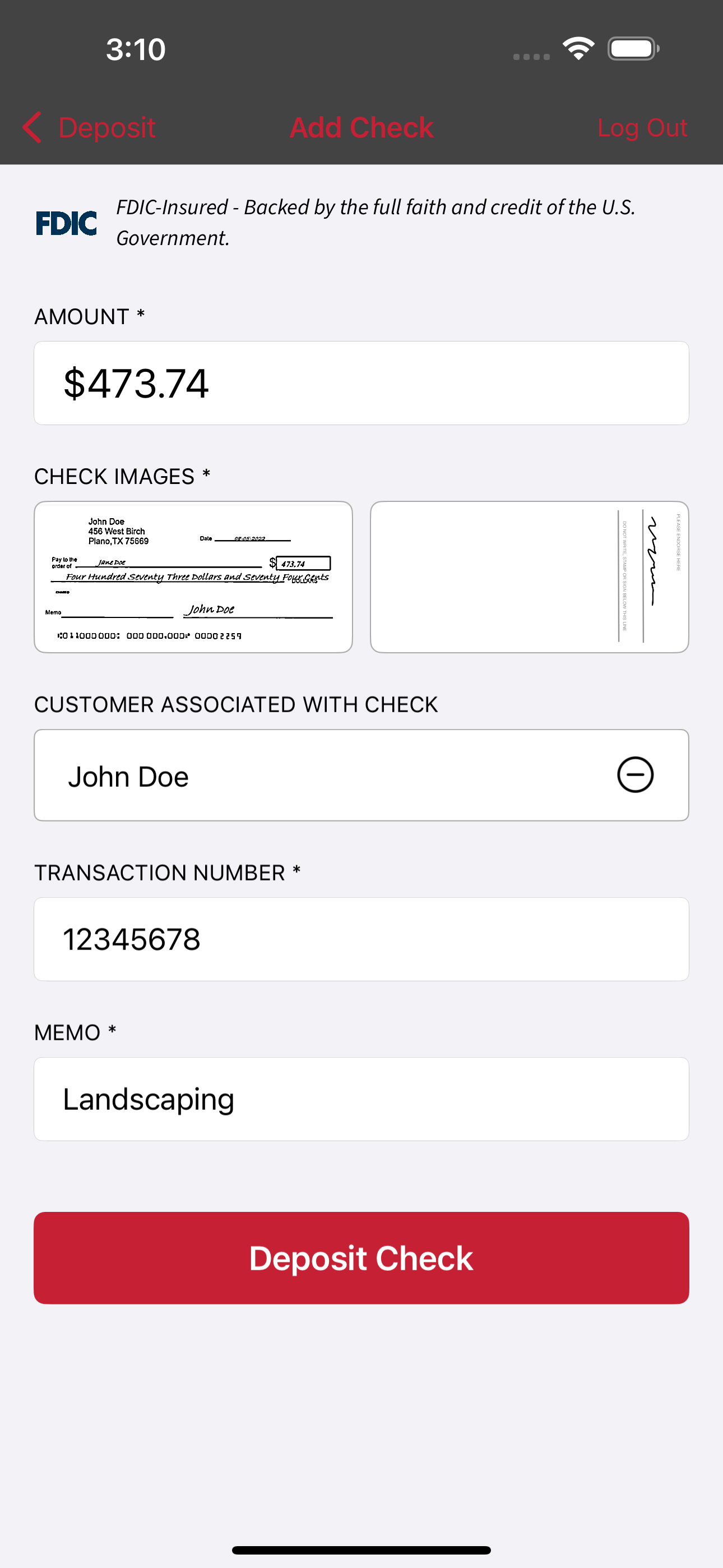 FB&T Mobile Business Deposit