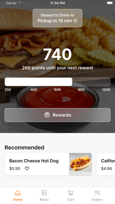 Stewart's iPhone screenshot 1 - Food & Drink app
