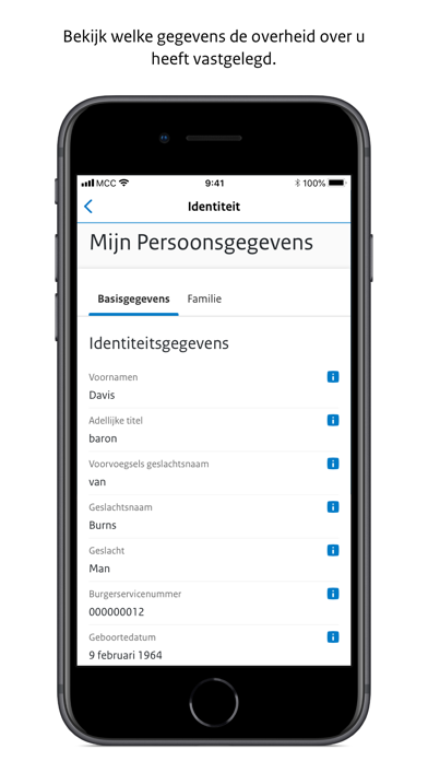 MijnGegevens Screenshot