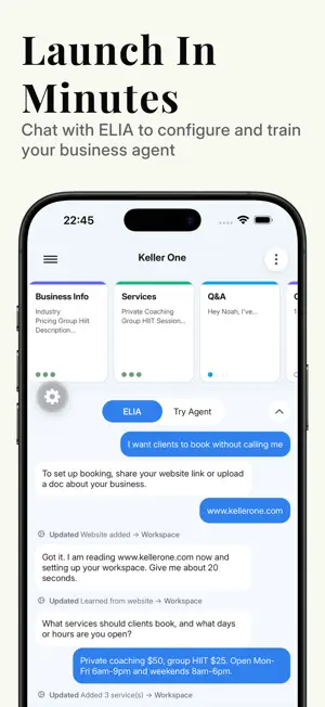 ELIA: AI Business Agent screenshot 1