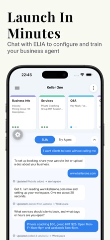 ELIA: AI Business Agent screenshot