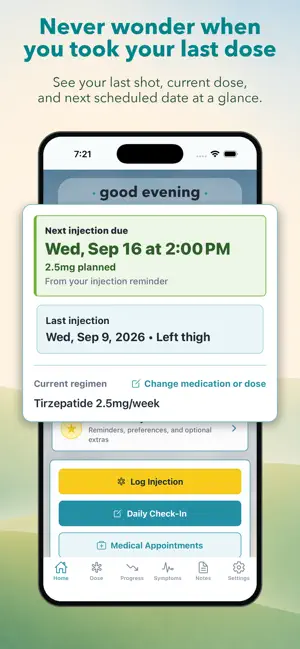 GLP-1 Tracker: Weight & Dose screenshot 1