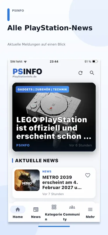 PSINFO Gaming News screenshot 1 of 7