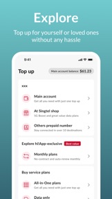 Singtel Prepaid hi!App screenshot