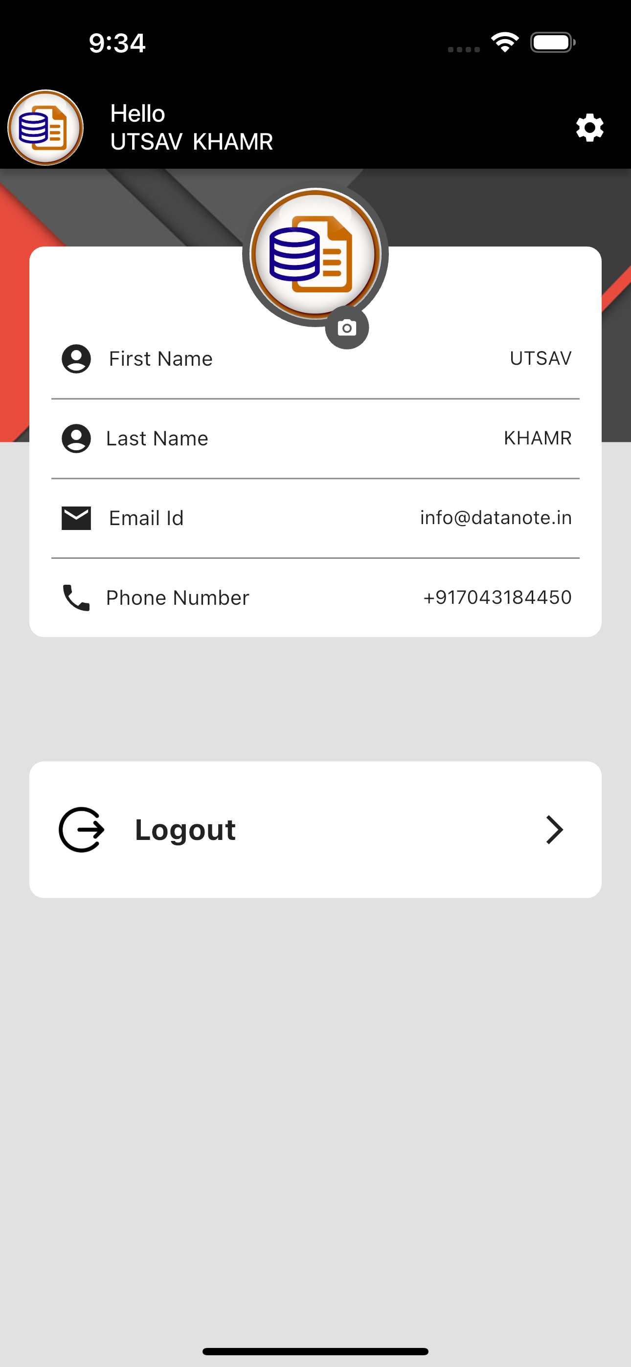 DataNote Leave App screenshot 9