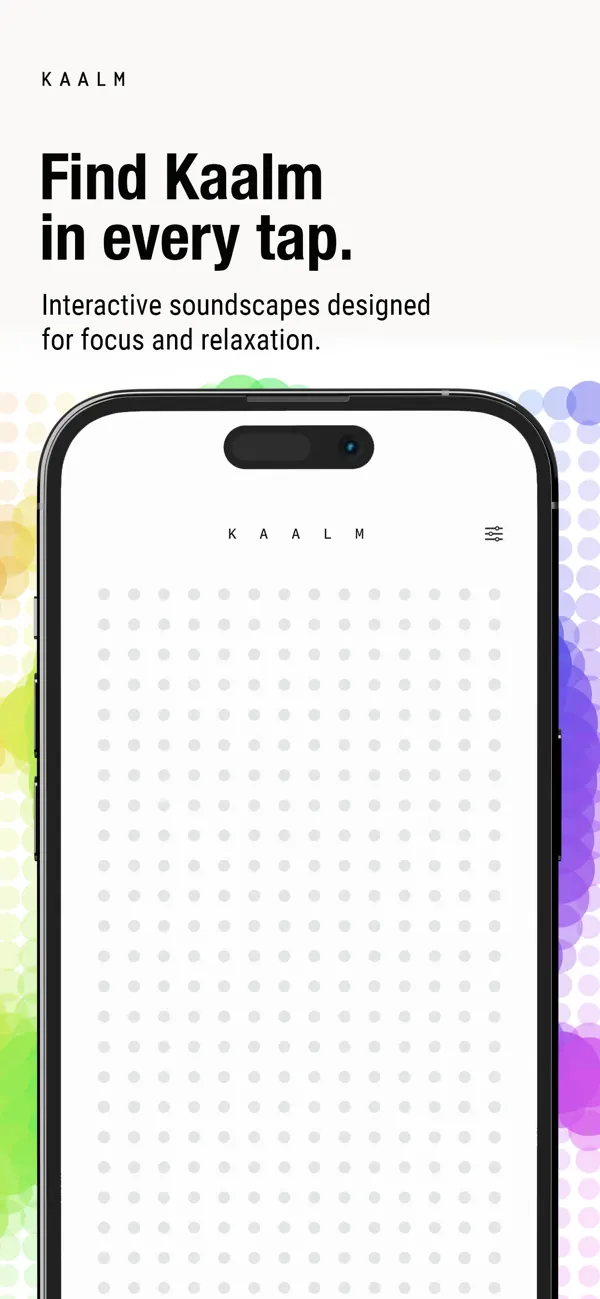 Screenshot #1 pour KAALM : Sensory Focus App