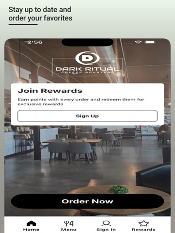 Dark Ritual Coffee Roasters iPad screenshot