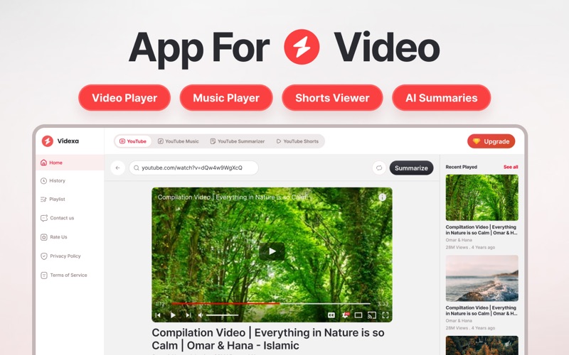 App for Youtube * iPhone screenshot