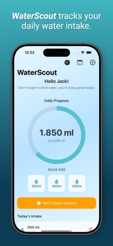 WaterScout - Water Tracker Screenshot 1 of 5