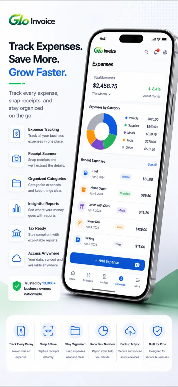 Screenshot #3 pour Glo Invoice-Free Invoice Maker