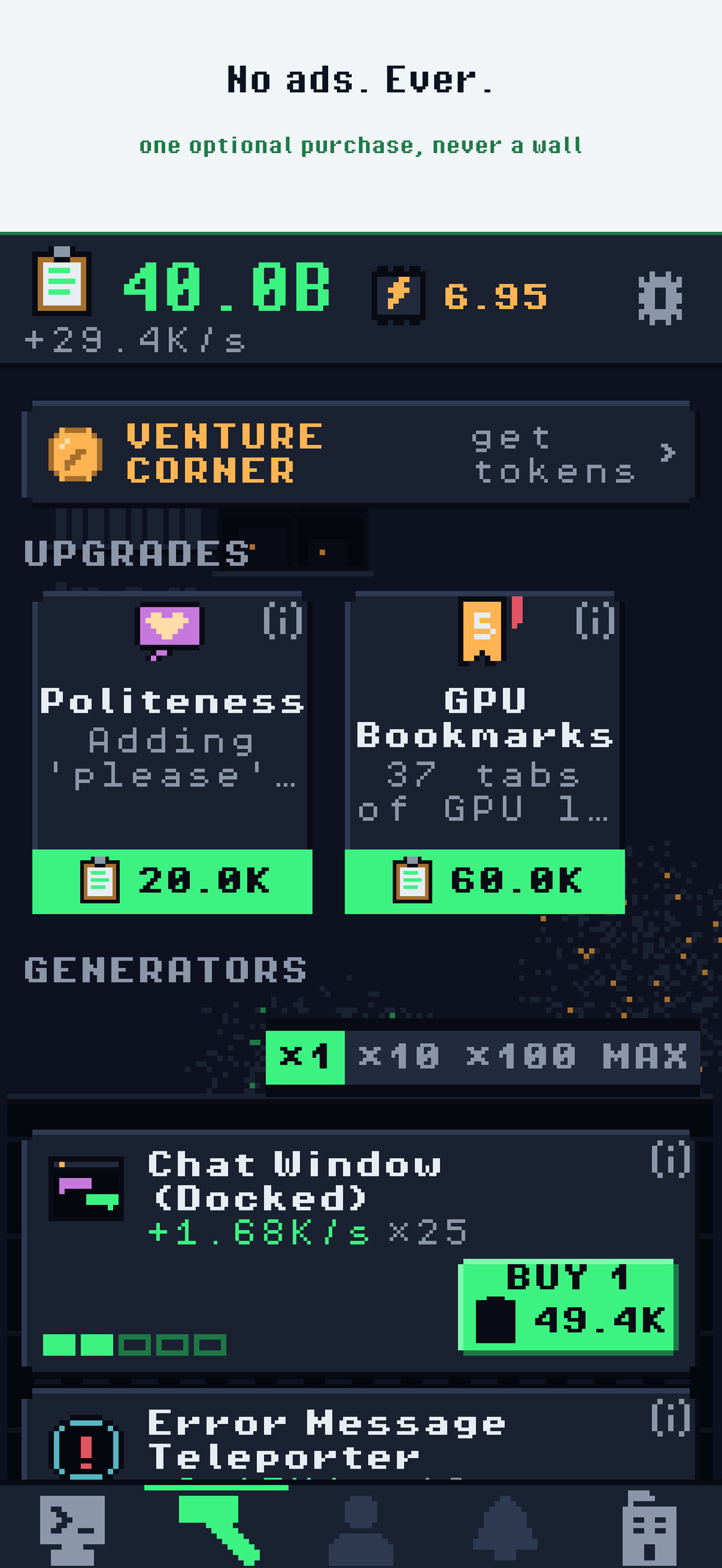 Vibe Idle: Programmer Clicker screenshot 5