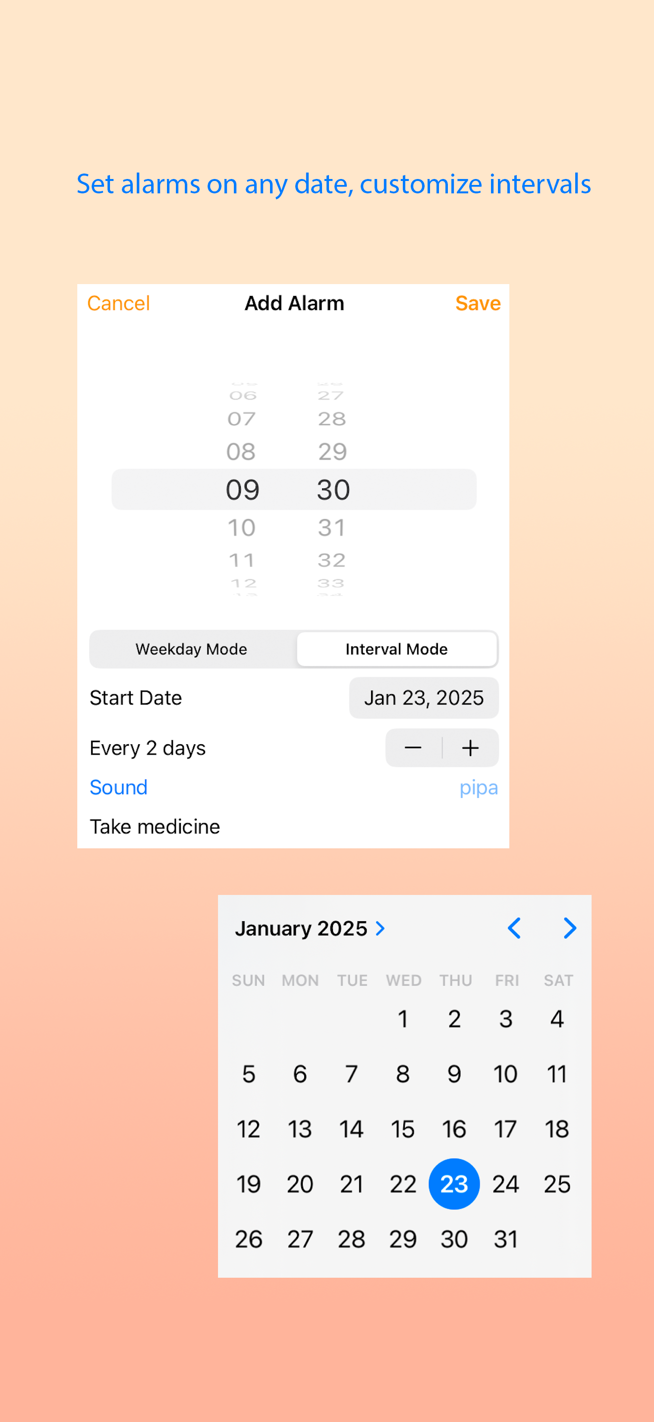 onlyAlarm screenshot 2