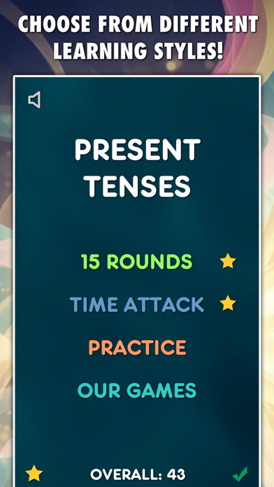 Screenshot #3 pour Present Tenses Test PRO