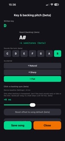 Setlist MIDI screenshot