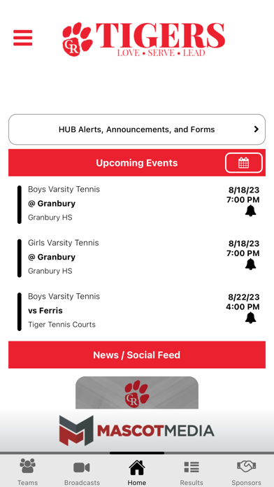 Glen Rose Tigers Athletics Screenshot