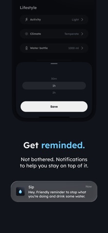 Sip - Simple Hydration Tracker Screenshot 3 of 4