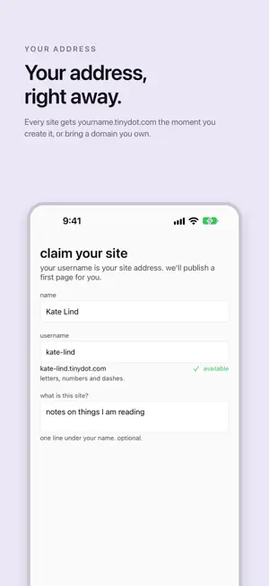 Tinydot: websites, wiki & CMS screenshot 4