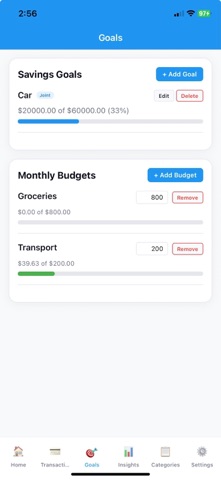 Budget Goal Tracker Screenshot 3 of 5