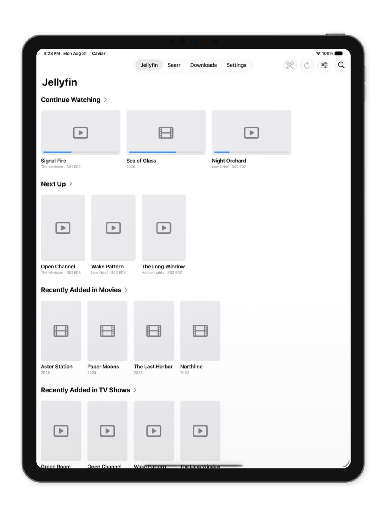 Screenshot 4 of Caviar Media Client
