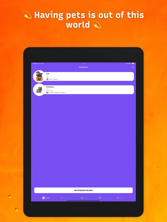 AstroPaws: The Pet App iPad screenshot 1 - Lifestyle app