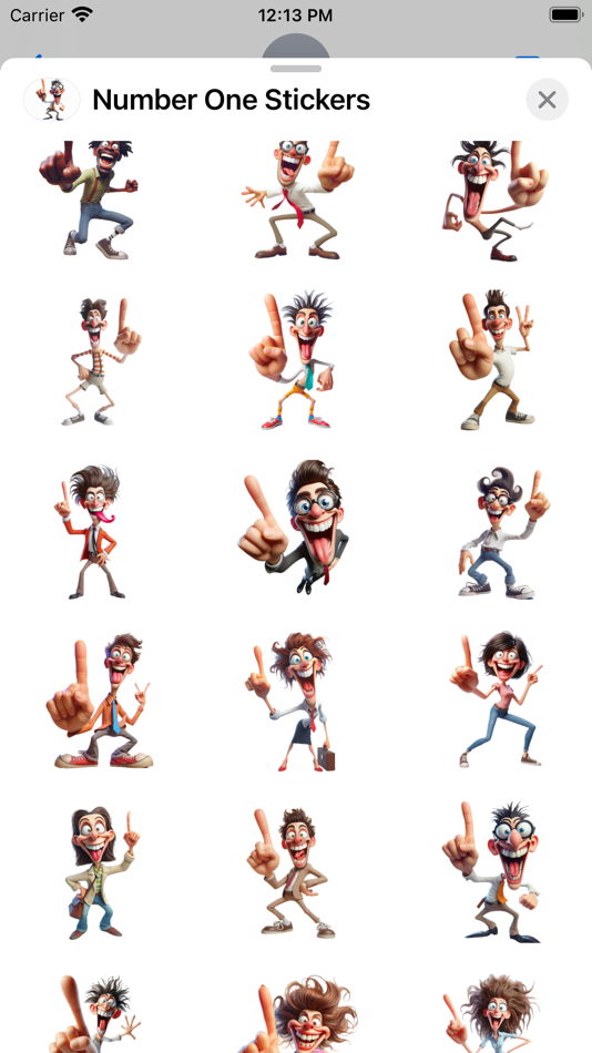 #2. Number One Stickers (iOS) By: Paul Scott