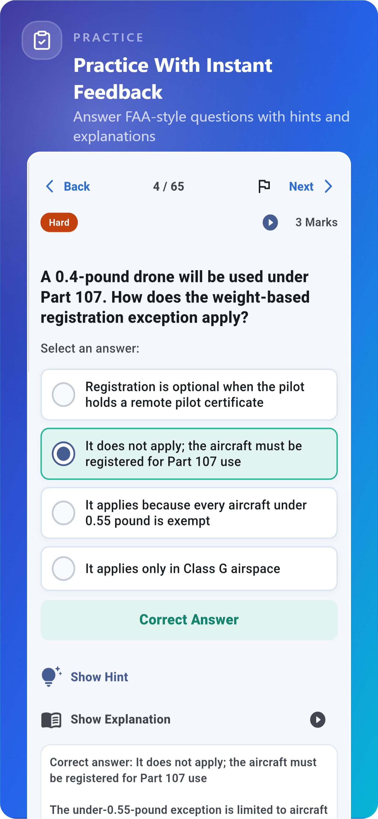 FAA Part 107 Drone Test Prep screenshot 3