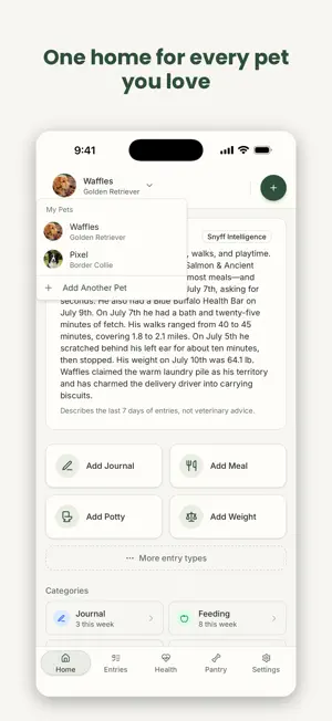 Snyff: Dog & Cat Journal screenshot 2