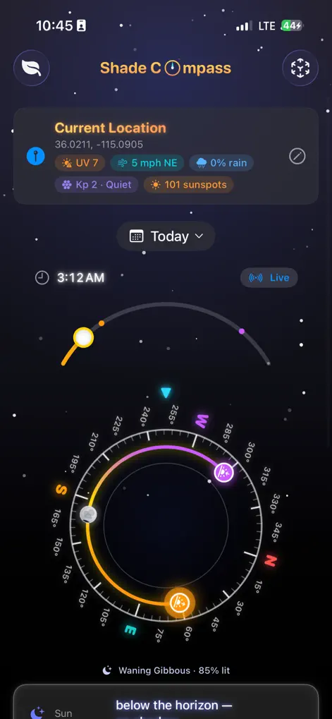 Shade Compass - Utilities App | MWM