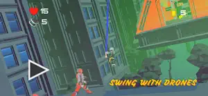 Drone Rope Swing Hero Spider screenshot #1 for iPhone