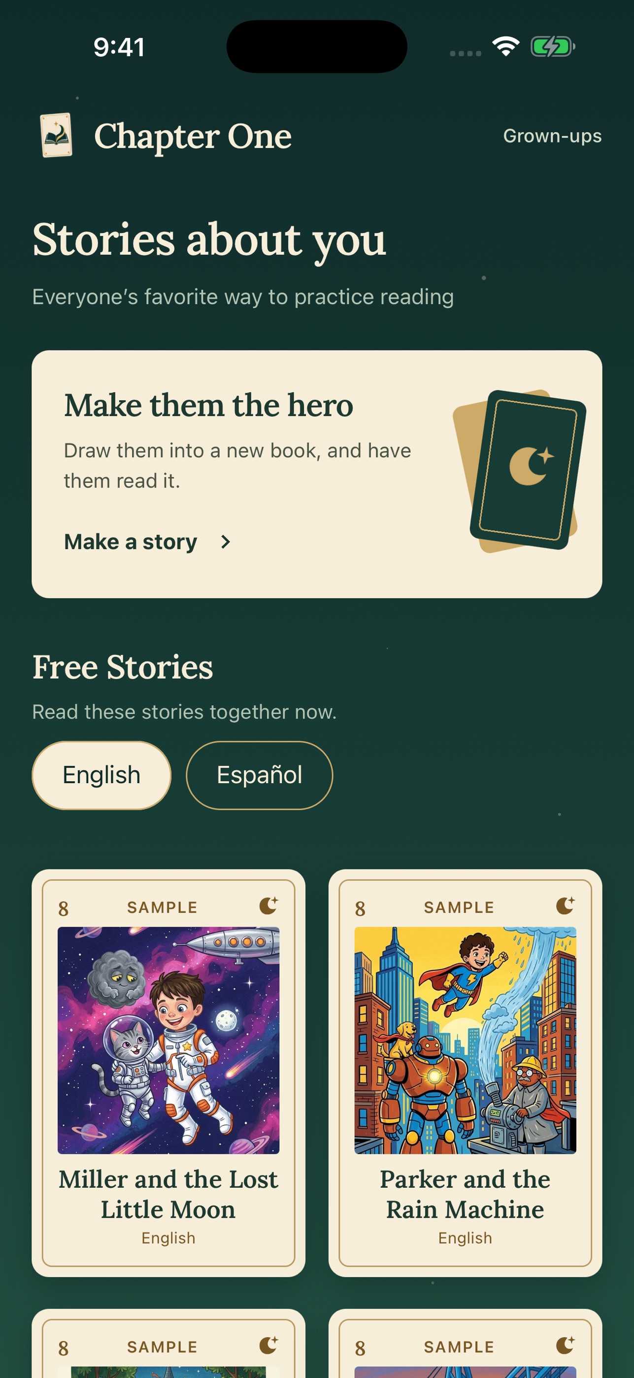 Screenshot 1 of Chapter One - Learn to Read