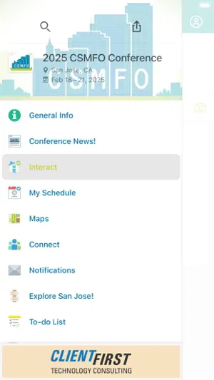 CSMFO Conference screenshot 2