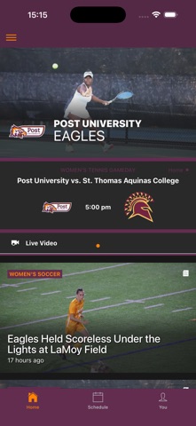 Post University Eagles iPhone screenshot