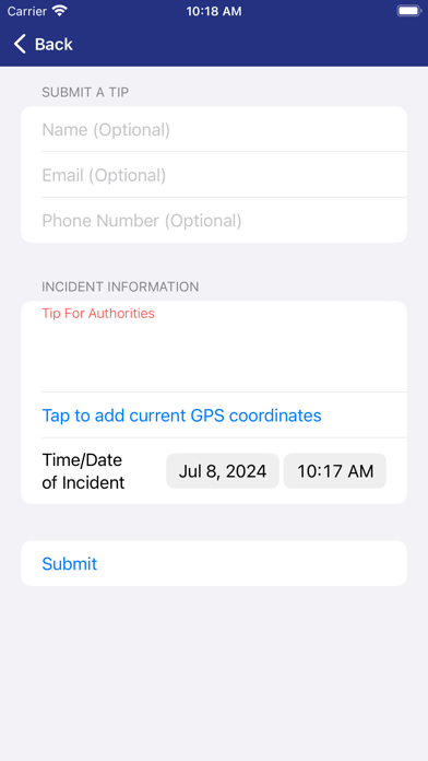Fayette County PA Sheriff Screenshot