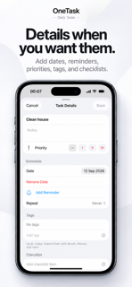 OneTask — Daily Tasks screenshot 3