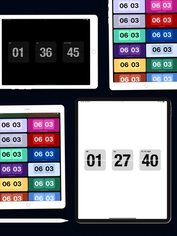 Flip Clock - Display Time Pro iPad screenshot
