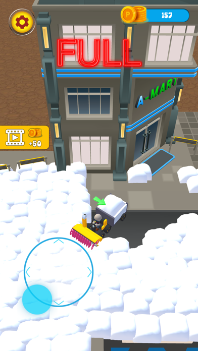Snow Plow :  Snow Race Game Screenshot