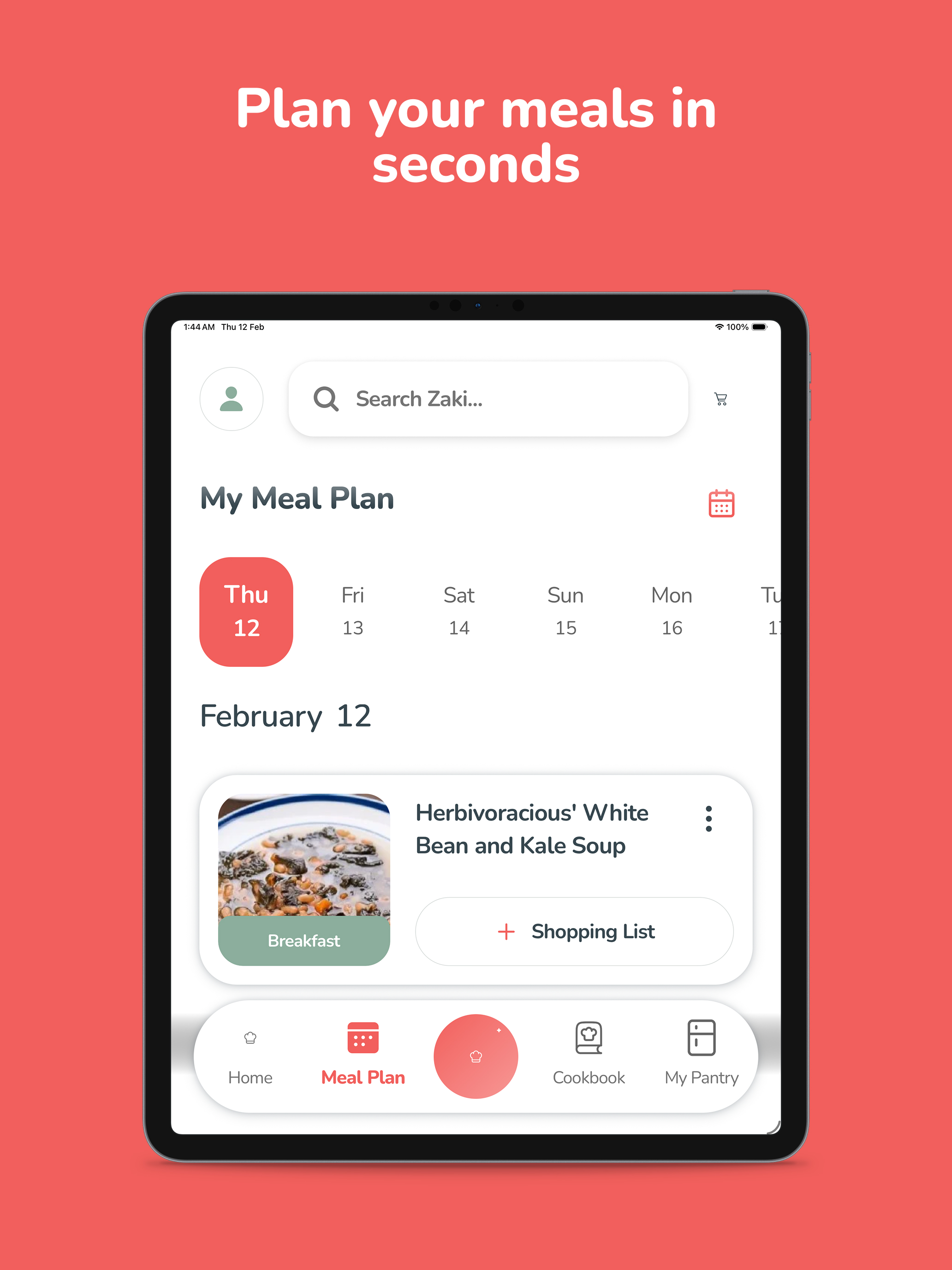 Zaki: Meal Planner & Recipes screenshot 9