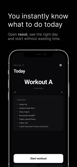 Raout: Workout Tracker Gym Log screenshot 1