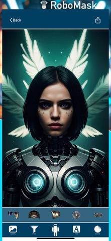 RoboMask : Ai CyberFace Camera screenshot