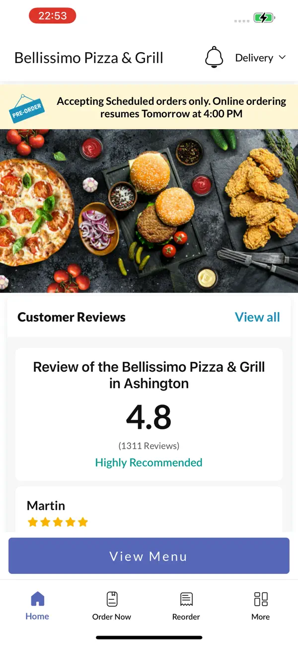 Screenshot #2 pour Bellissimo Pizza & Grill