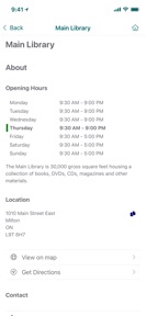 Milton Public Library screenshot